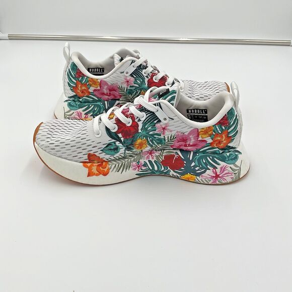 NOBULL Tropical Floral Journey White Running Shoes Mens Size 8 Athletic Sneakers main image 7